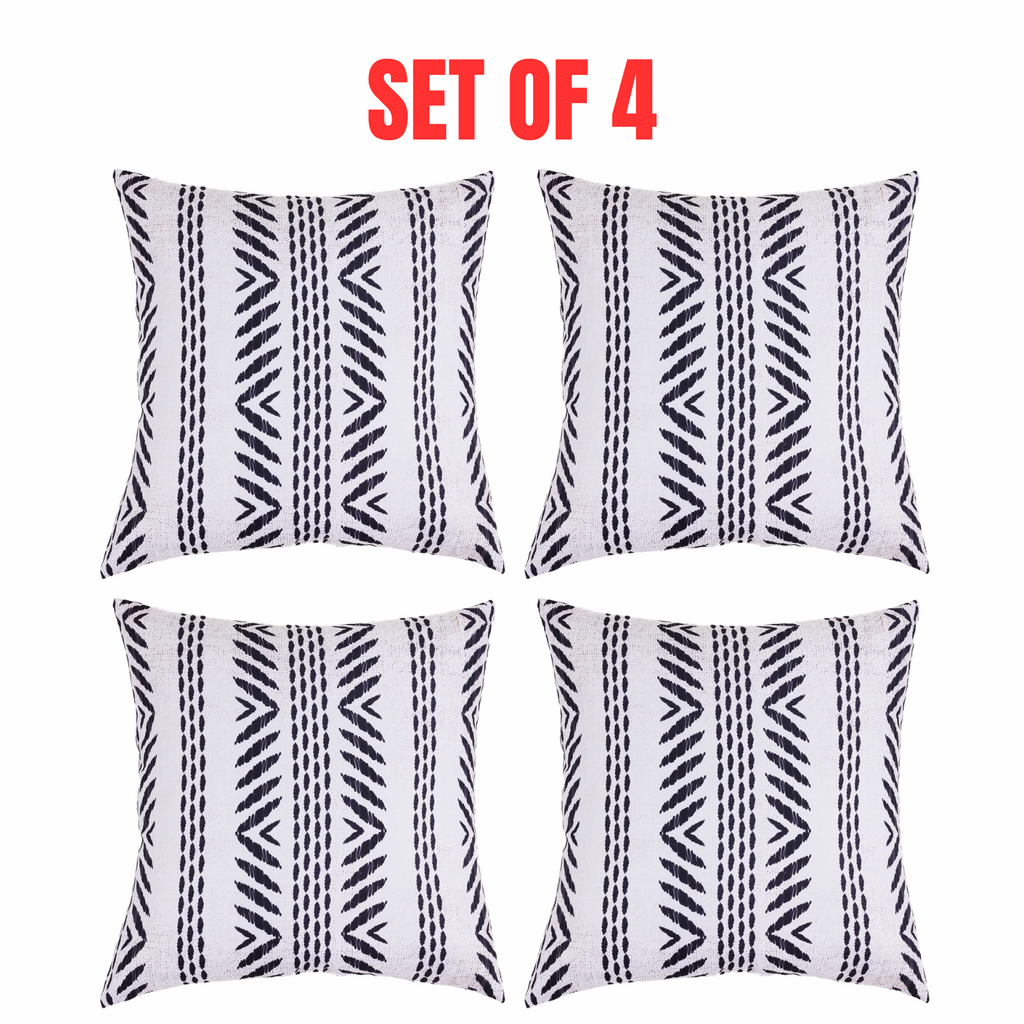 4 x Mojo Cushion Covers Square Pillowcase Set 45cm Tribal Throw Pillow Cases