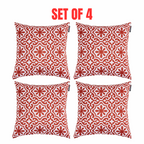 4 x Mojo Cushion Cover 45cm Decorative Throw Pillow Cases - Marrakesh Terracotta