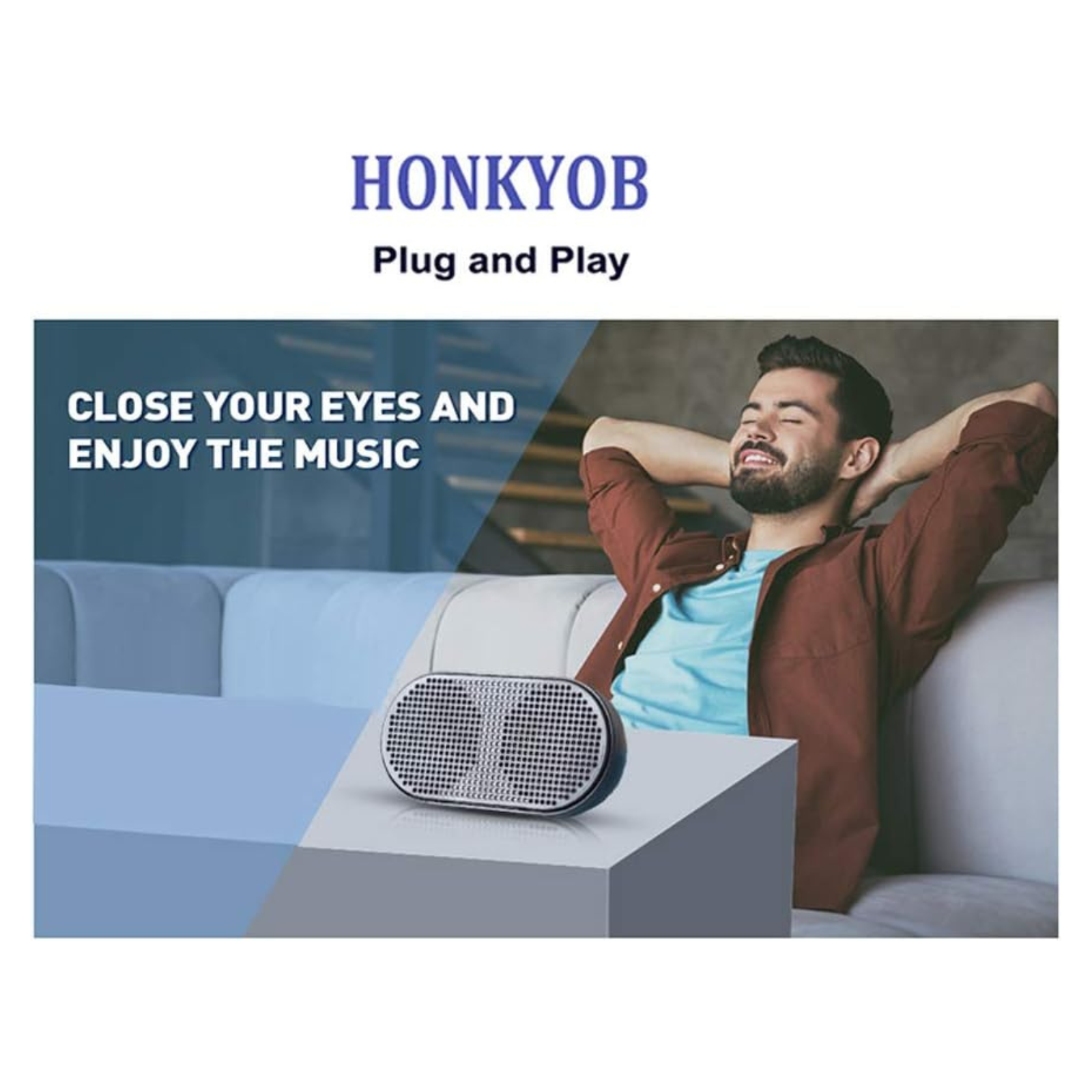 Portable USB Mini Speaker Powered Stereo Multimedia For Notebook Laptop PC Black