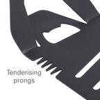 Matador BBQ Spatula Stainless Steel Non-Stick Slotted Turner - Black