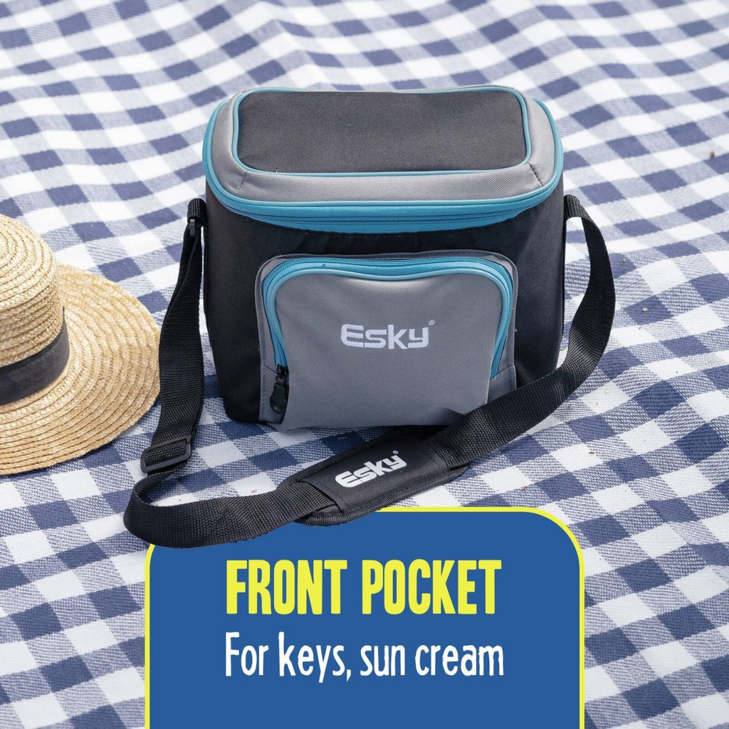 Esky 9 Can Soft Cooler Chill Bag Insulated Ice Water Drink Pack With Carry Strap