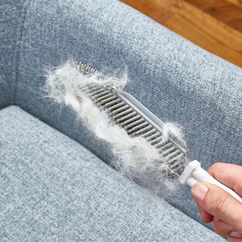 Oates Electrostatic Pet Hair Brush Grooming Comb Scratch Free Rubber Bristles