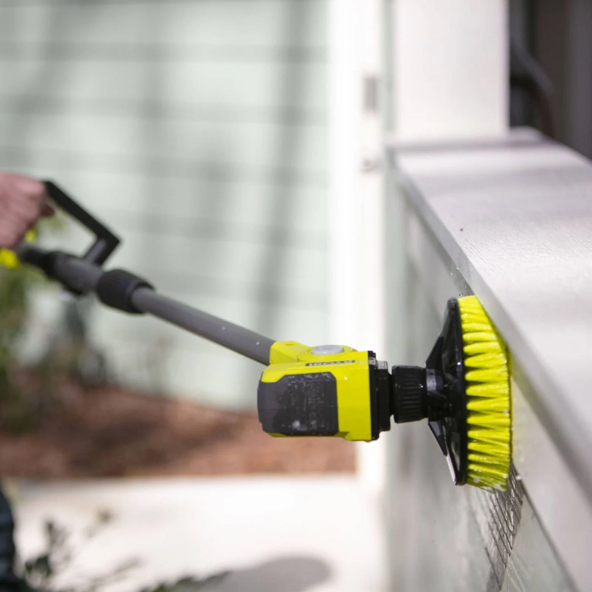 Ryobi Power Scrubber Brush 152mm Medium Bristle For General Purpose Cleaning NEW