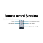 Devanti Aroma Essential Oil Diffuser Humidifier 400ml LED Light Remote Control