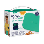 Bentgo Kids Leak-Proof Snack Container Bento Food Lunch Box - Green/Royal
