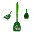 Sabco BBQ Grill Brush Steel Scraper Brass Fibers Rubber Handle with Hanger Hole
