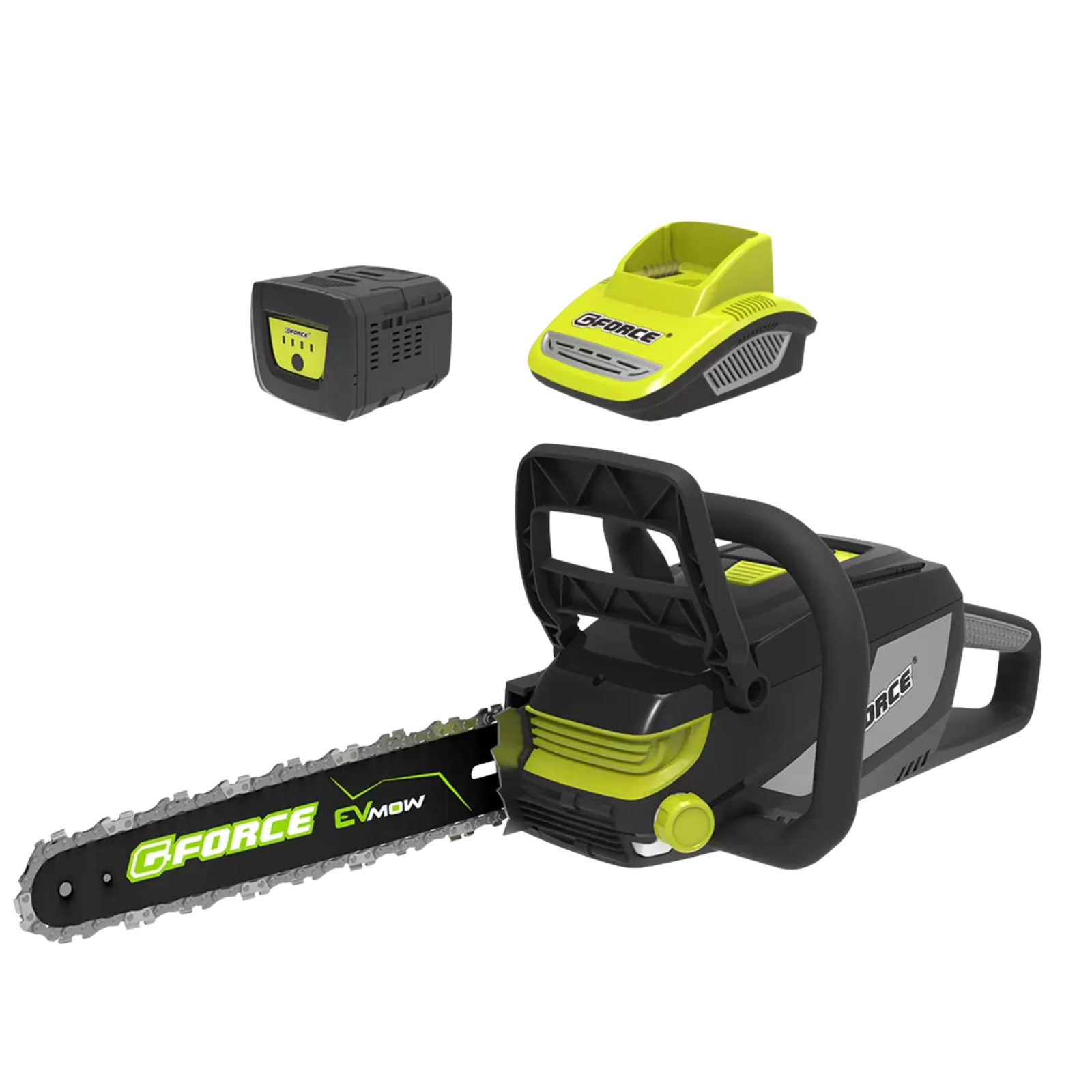 G Force 60V Cordless Chainsaw Brushless Electric Battery Saw Kit EV CS1K 400mm