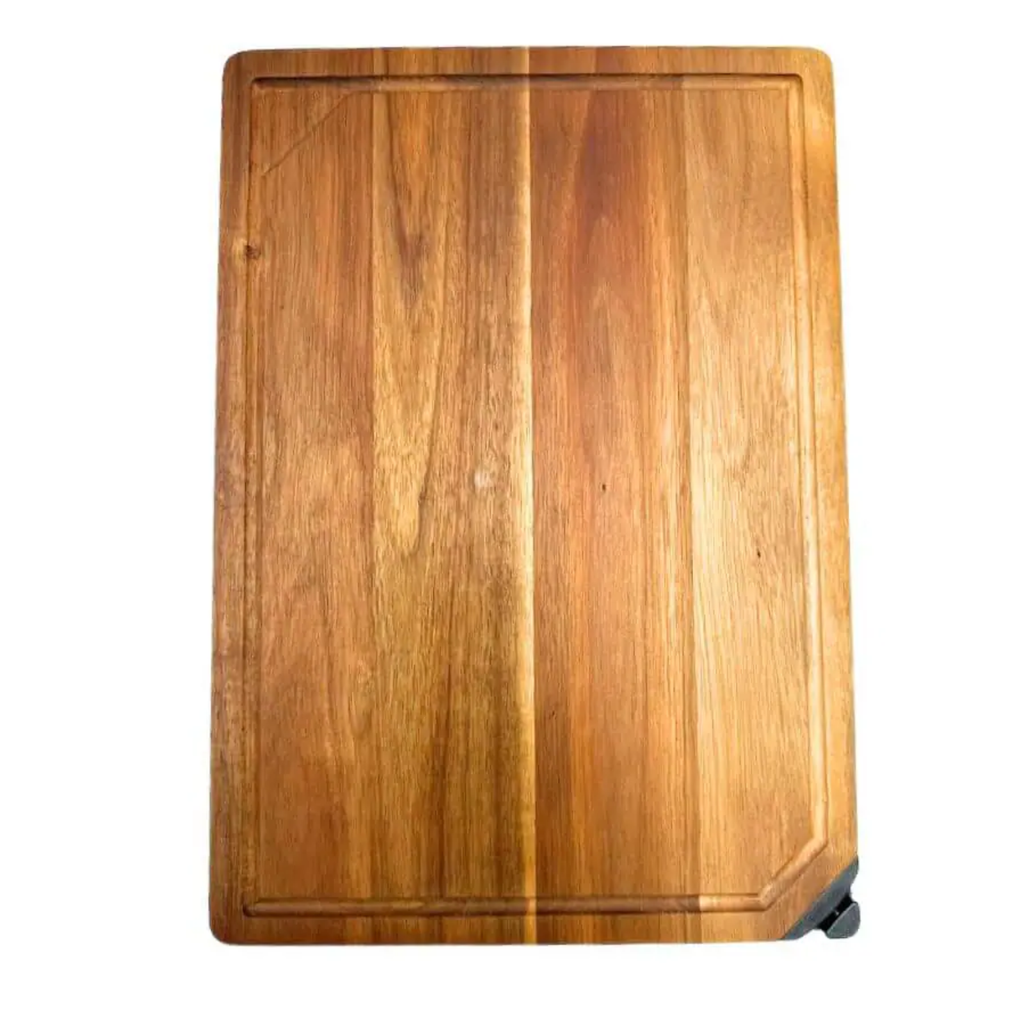 Acacia Wood Chopping Board 28x40cm with Built-In Knife Sharpener