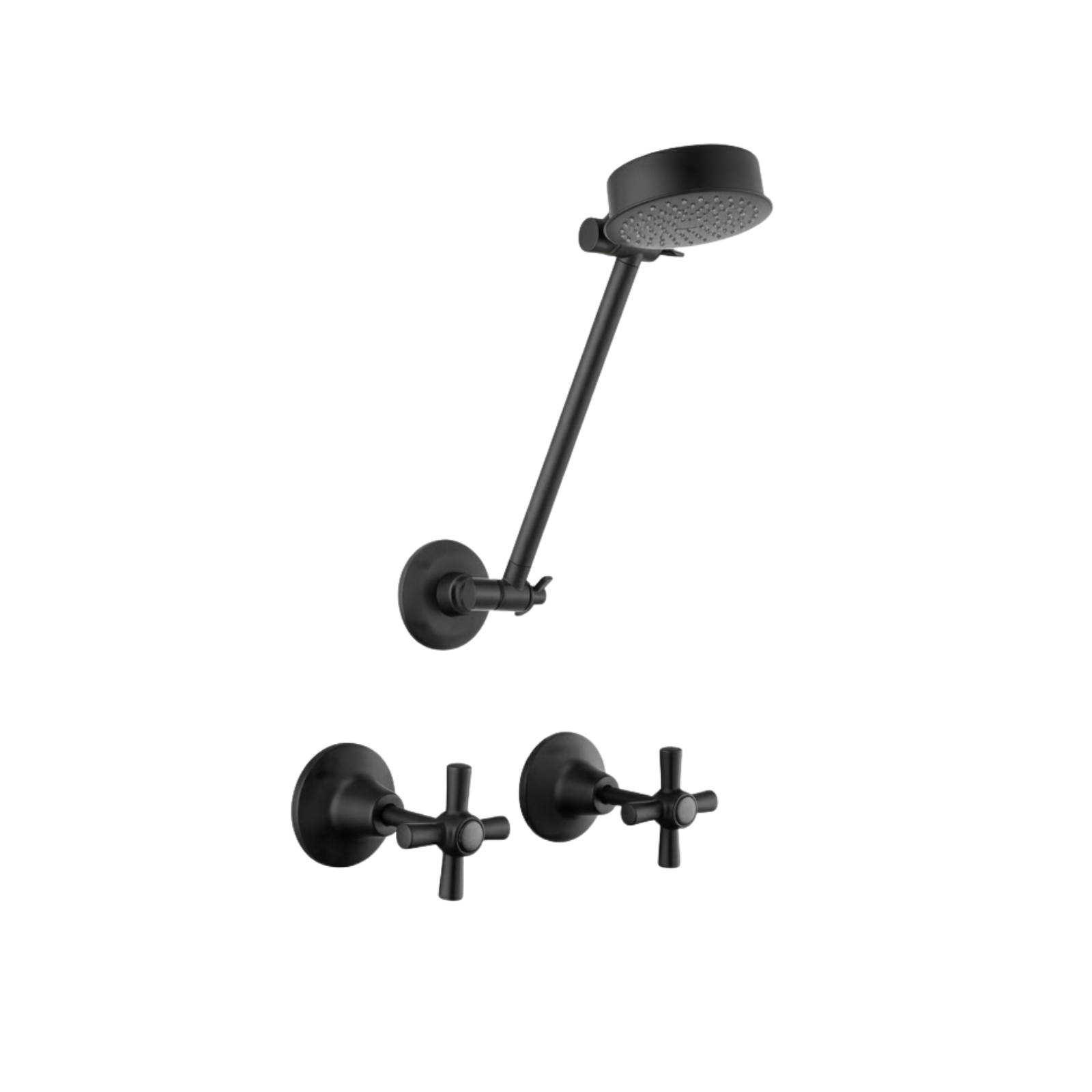 Mondella Matte Black Centro Shower Set Head Tap Mixer Wall Bathroom Hardware