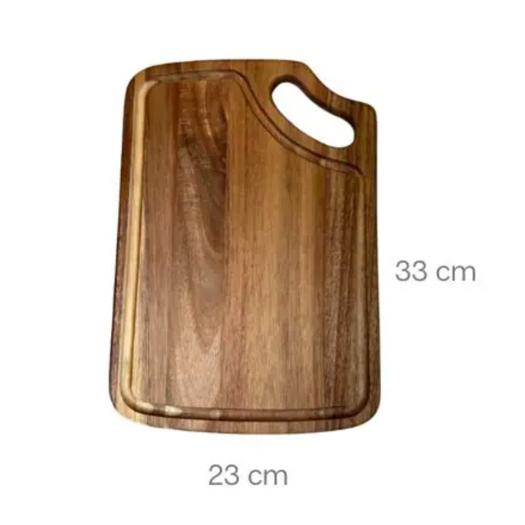 Acacia Wood Chopping Board 33x23cm Wooden Cutting Board Kitchen Block
