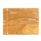 Hardwood Chopping Board 35x26cm Wooden Cutting Board Kitchen Block
