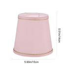 Ortofally Drum Lamp Shade Linen Fabric Lamp Cover Chandelier Lamp Shades for Chandeliers Lights Table Floor Wall Lamps Replacement 17.00X16.00X4.00CM Pink