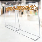 Commercial Clothes Rack Garment Hanging Stand Coat Rail Storage Organiser, White