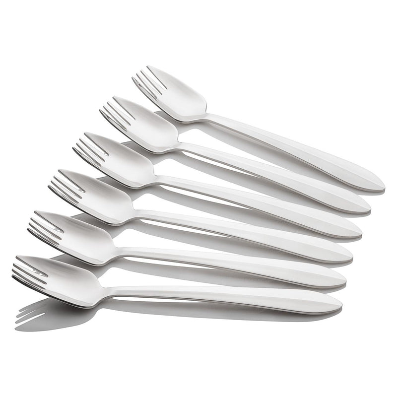 6-Piece Buffet Fork Set – Stainless Steel with Mirror Finish