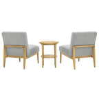 Thomasville Fabric Chair And Accent 3 Piece Table Set
