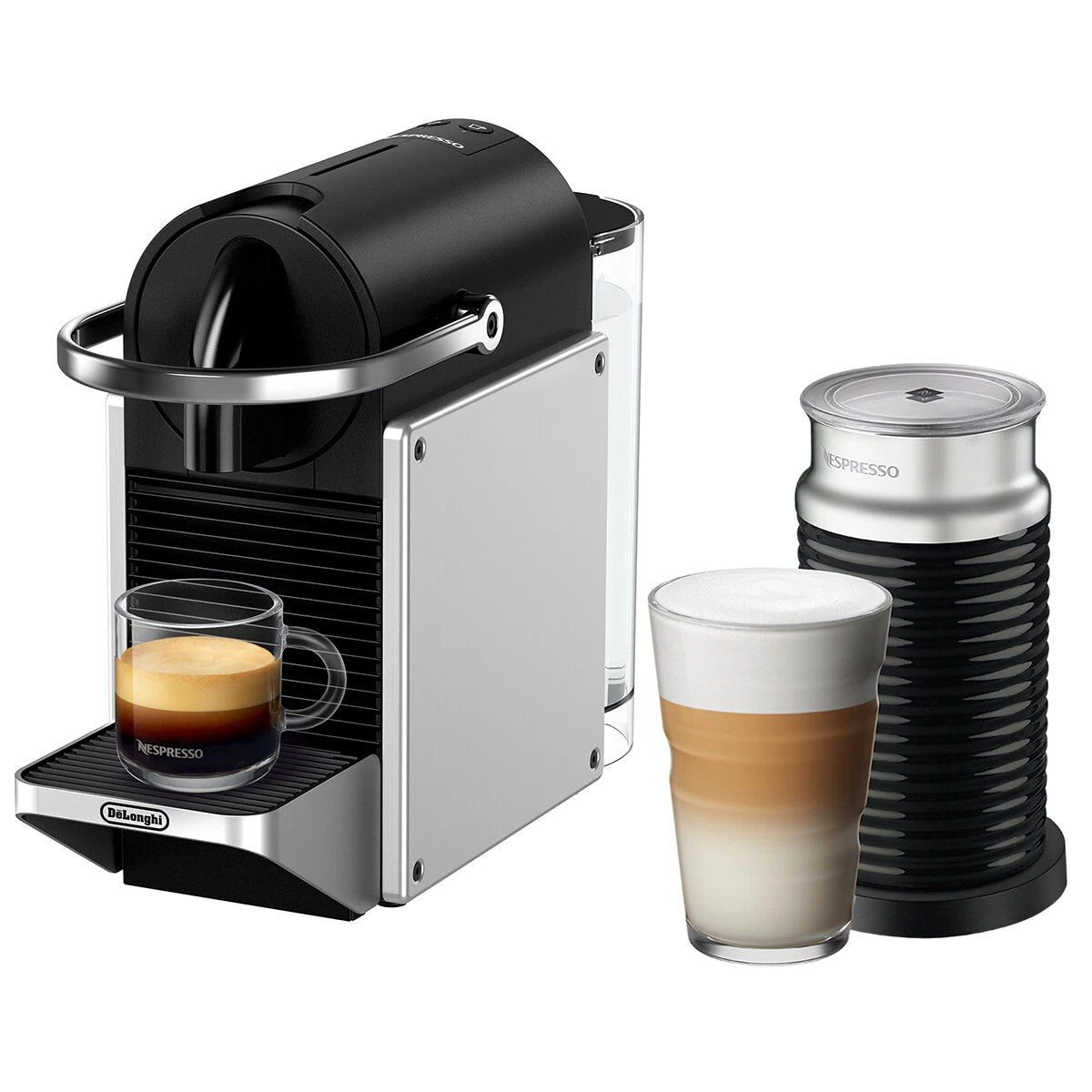 De'Longhi Nespresso Original Pixie Capsule Coffee Machine With Aeroccino3 EN127.SAE