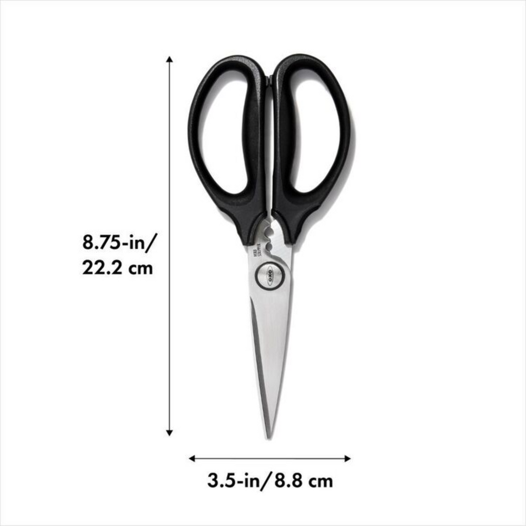 2x OXO Good Grips Kitchen & Herb Scissors – Stainless Steel, Soft Handle