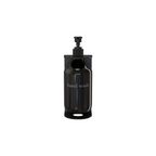 Living Elements Bathroom Black and Amber Wall Mounted Single Soap Bottle Holder