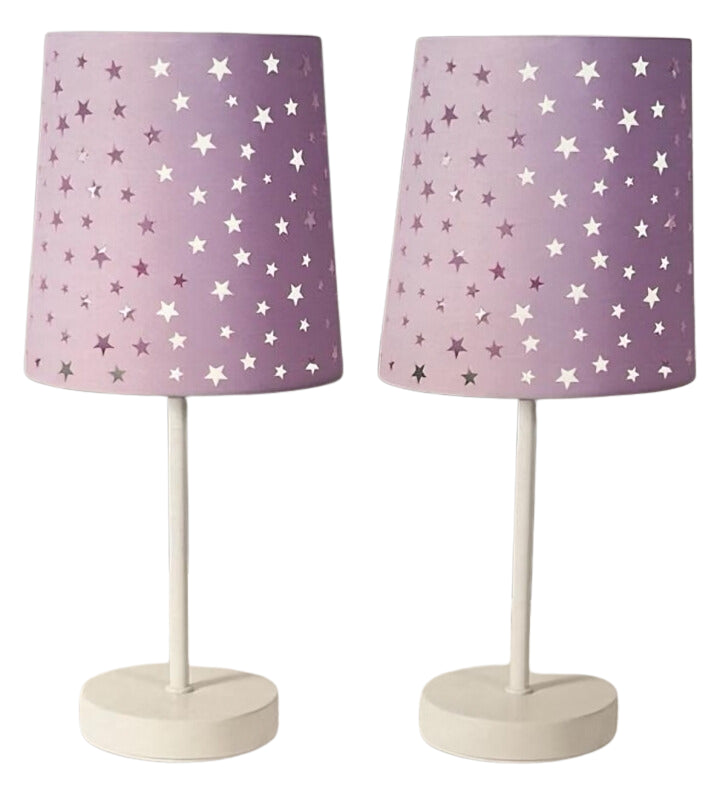 Luce Bella Purple Zoe Table Lamp - 2 Pack