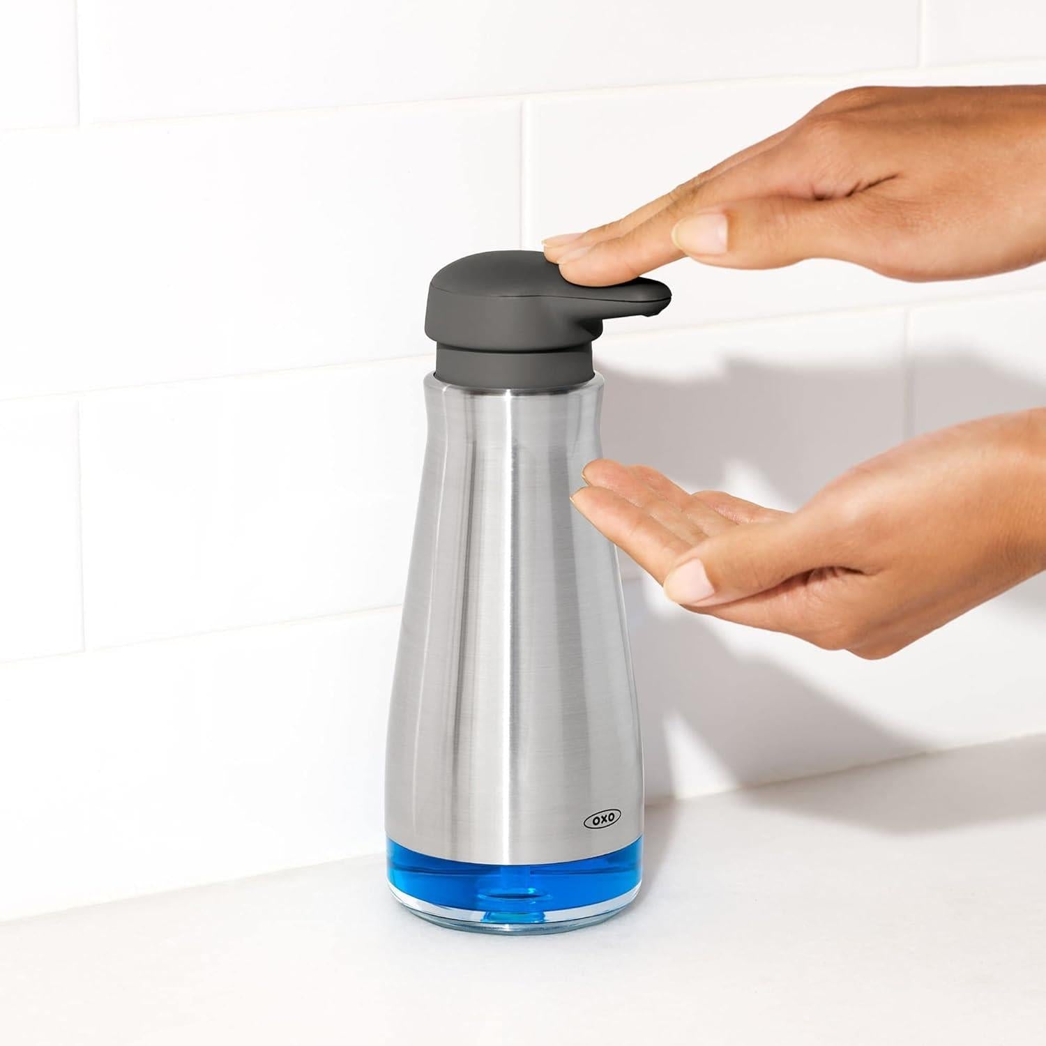 OXO Good Grips Stainless Steel Soap Dispenser, 15 oz - Model 13273700