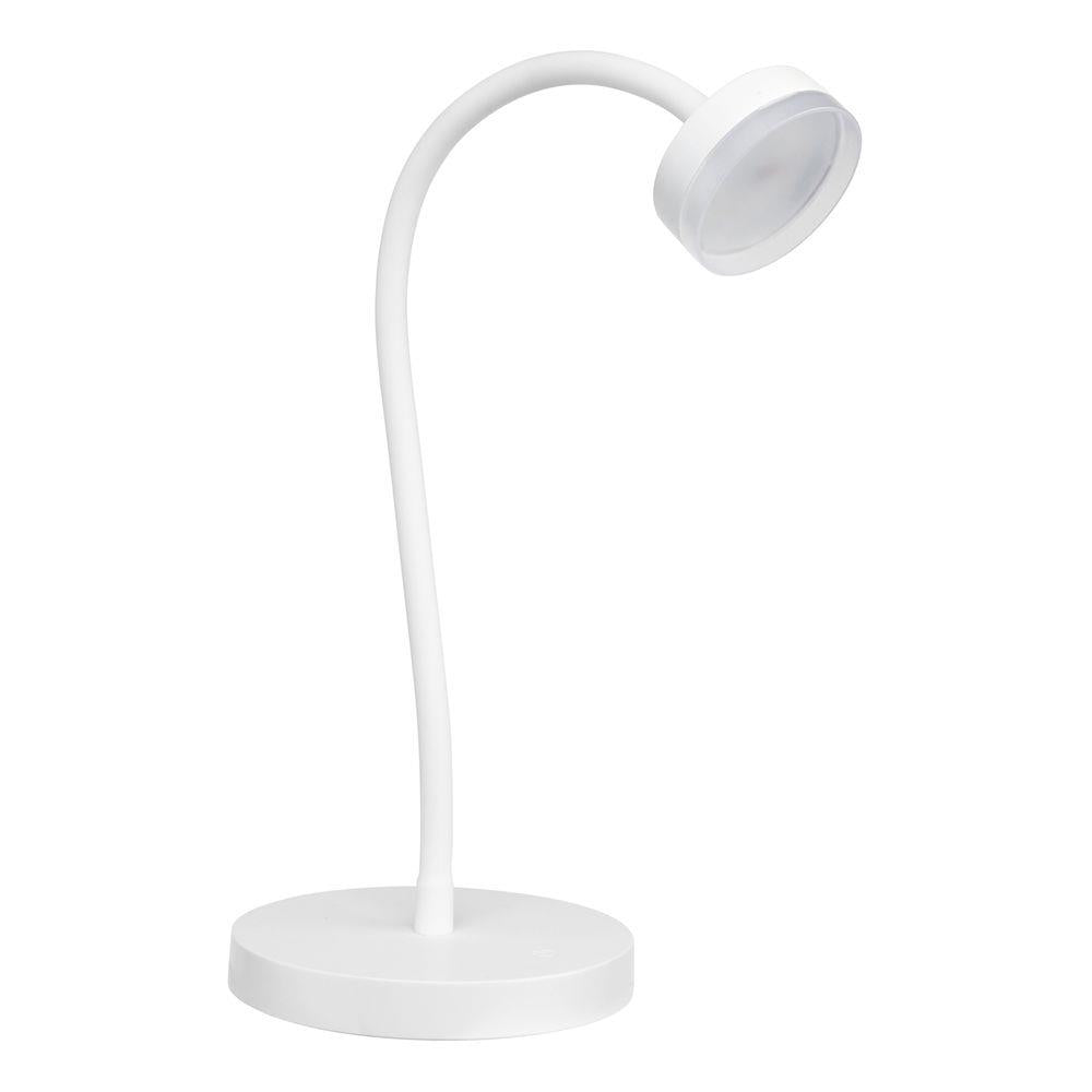 LED Desk Lamp Study Reading Table Light Adjustable Head Brilliant Jerico - White