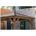 Yardistry 3.68M x 3.68M Wood Gazebo With Aluminium Roof