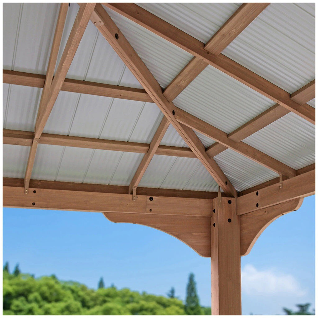 Yardistry 4.3 x 3.7M Grand Gazebo With Aluminium Roof