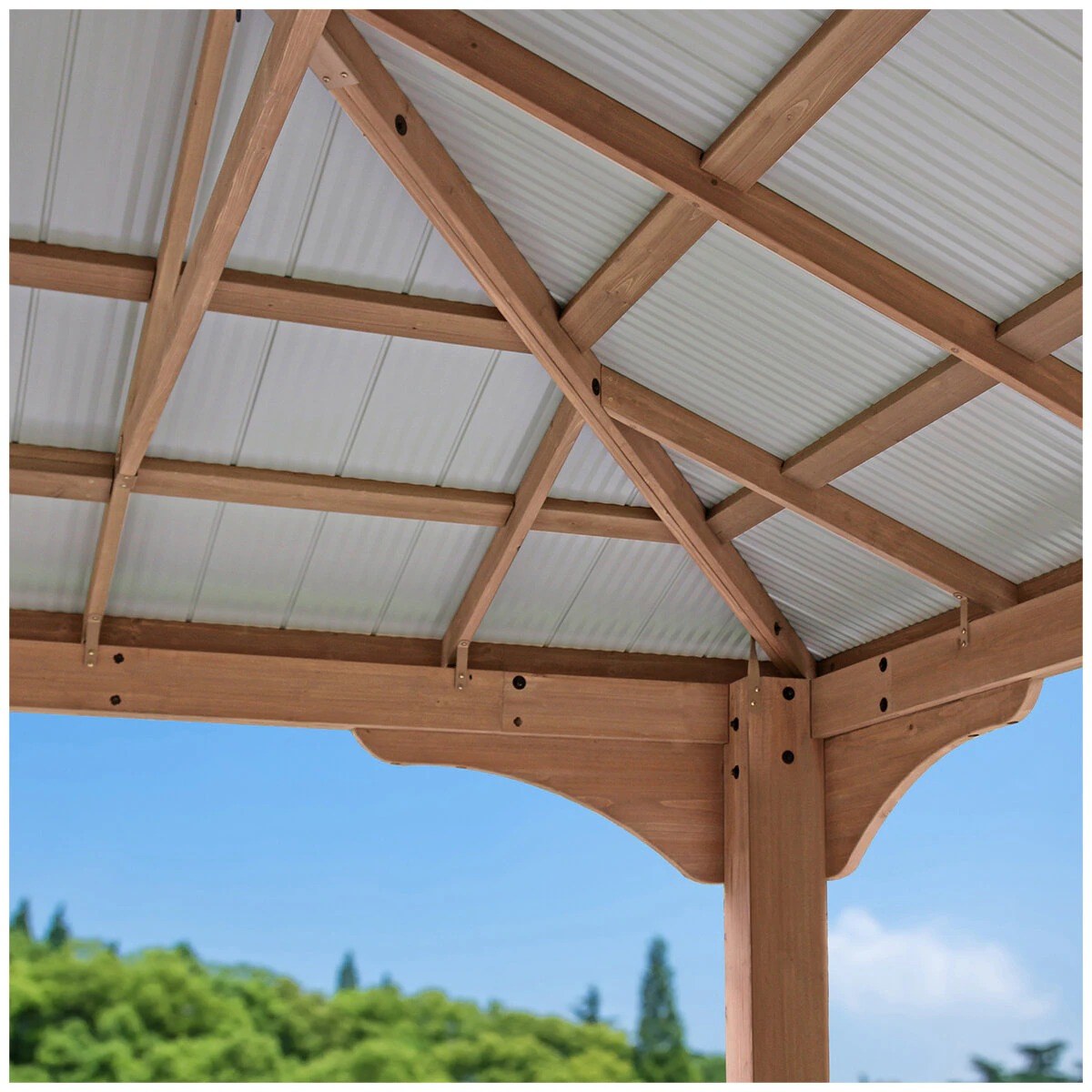 Yardistry 4.3 x 3.7M Grand Gazebo With Aluminium Roof
