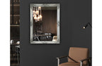 French Provincial Ornate Mirror - Antique Silver - Small 80cm x 110cm