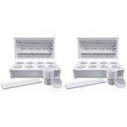 Greenlife 2 x Twin LED Self Watering Salad Grower With 8 Pots White 56 x 29 x 405 cm