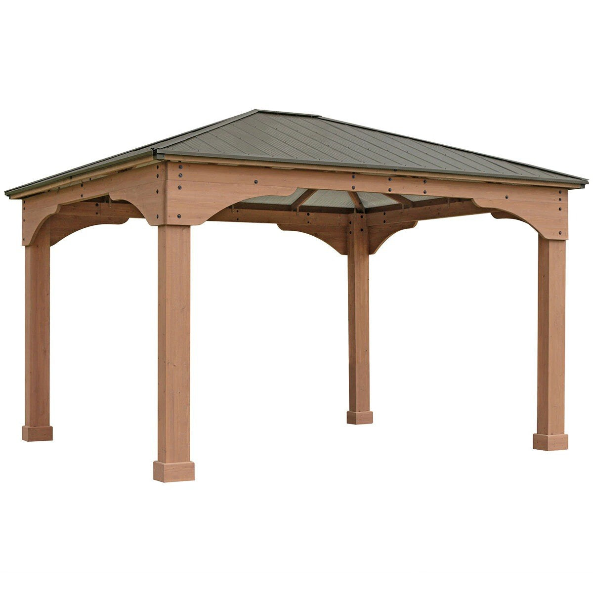 Yardistry 4.3 x 3.7M Grand Gazebo With Aluminium Roof