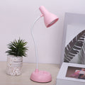 Cute Desk Lamp with USB Charging Port, Dimmable LED Reading Lamp, Flexible Gooseneck Auto Dimming Table Task Light, Bedside Reading Table Lamp, for Home Office Dorm Bedside White