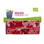 2x Sachi Insulated Market Tote – Eco-Friendly & Durable Red Poppies Print