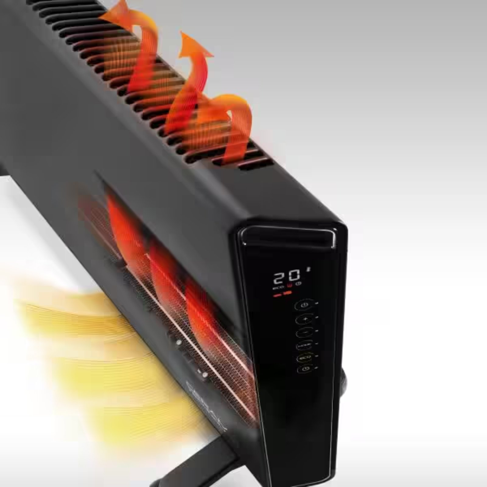 1500W Ceramic Panel Heater – Grey, Electric Room Heater