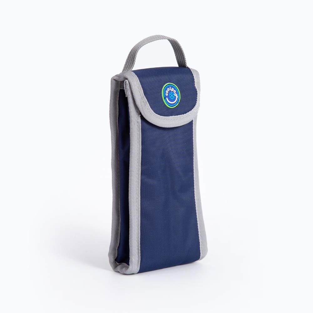 Freezable Insulated Yogurt Squeeze Cooler Pouch – Navy Blue