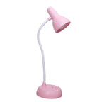 Cute Desk Lamp with USB Charging Port, Dimmable LED Reading Lamp, Flexible Gooseneck Auto Dimming Table Task Light, Bedside Reading Table Lamp, for Home Office Dorm Bedside White
