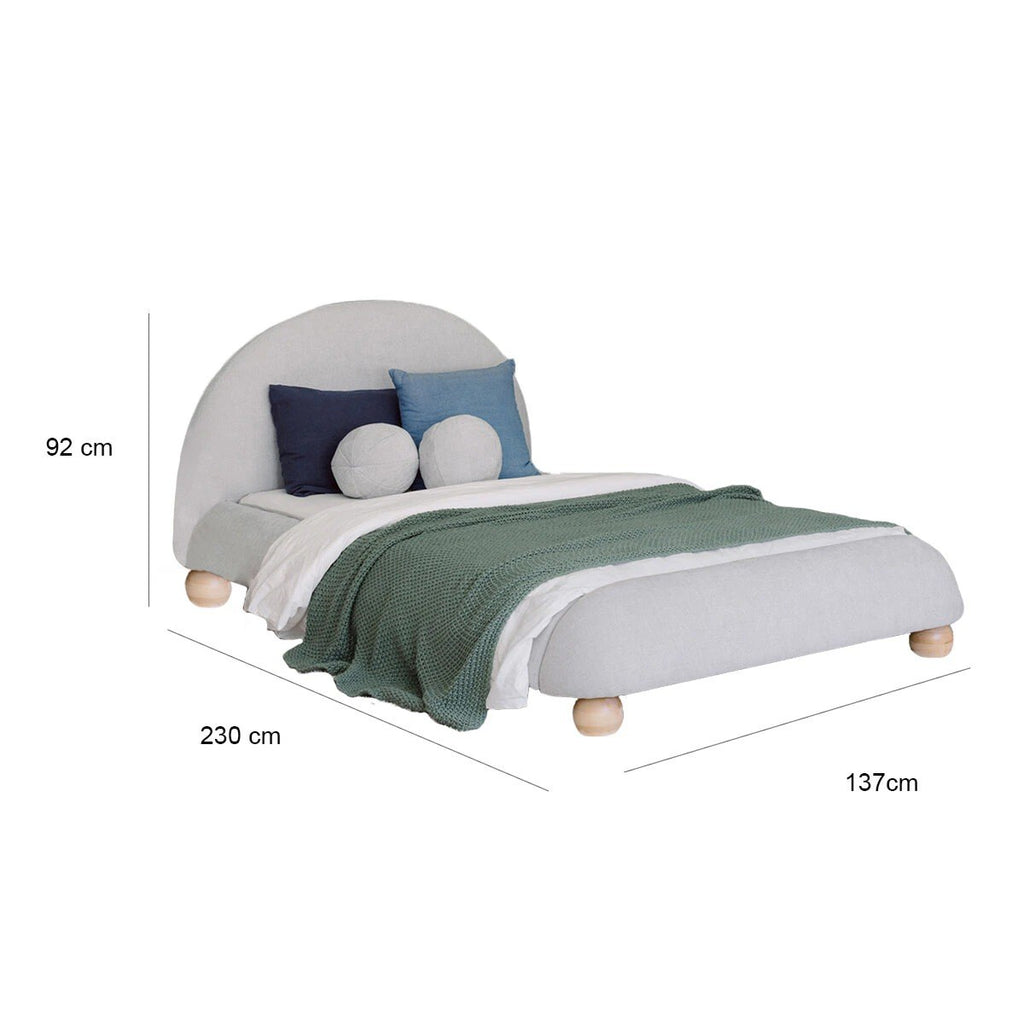 Aesthetik Kids Upholstered King Single Bed Grey