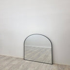 Black Metal Arch Mirror -  Small 80cm x 100cm