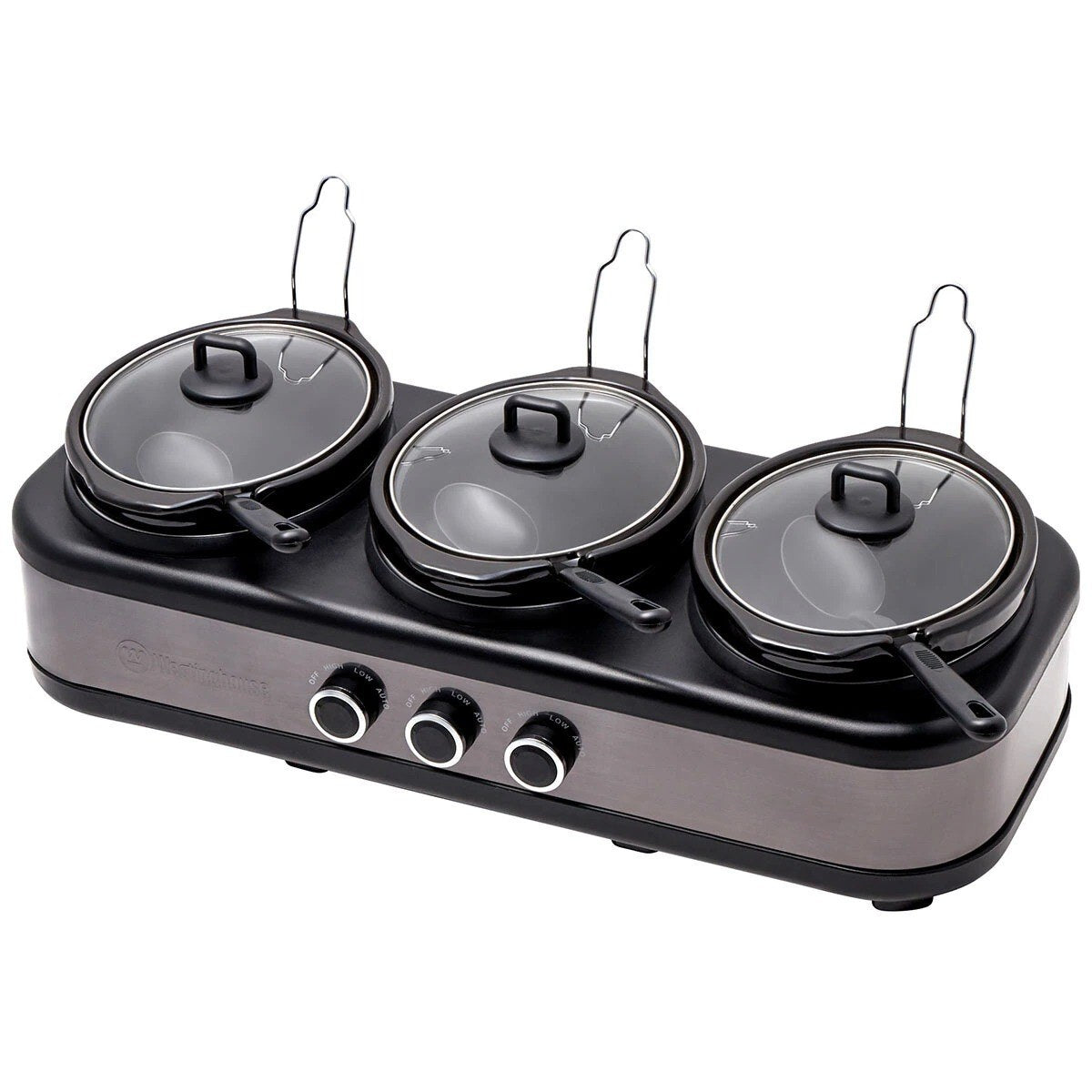 Westinghouse Slow Cooker Ceramic Pots 3 x 2.5L WHSC07KS