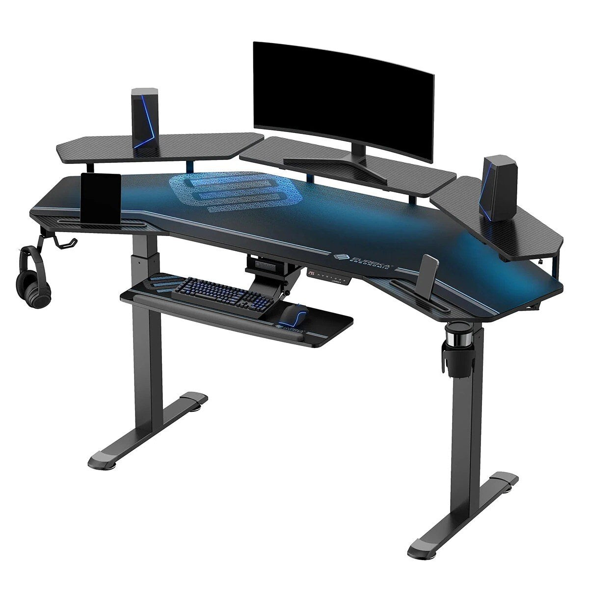 Eureka Ergonomic Studio Electric Standing Desk With Keyboard Tray