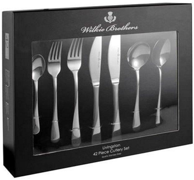 Wilkie Brothers Livingstone 42-Piece Stainless Steel Cutlery Set – 99709