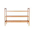 Flexi Storage Living Bamboo Stackable Shoe Rack 70x26x50cm