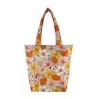 2 x Sachi Insulated Market Tote Folding Shopping Carry Bag - Retro Floral