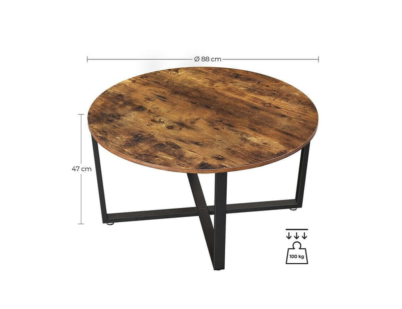 VASAGLE Round Coffee Table