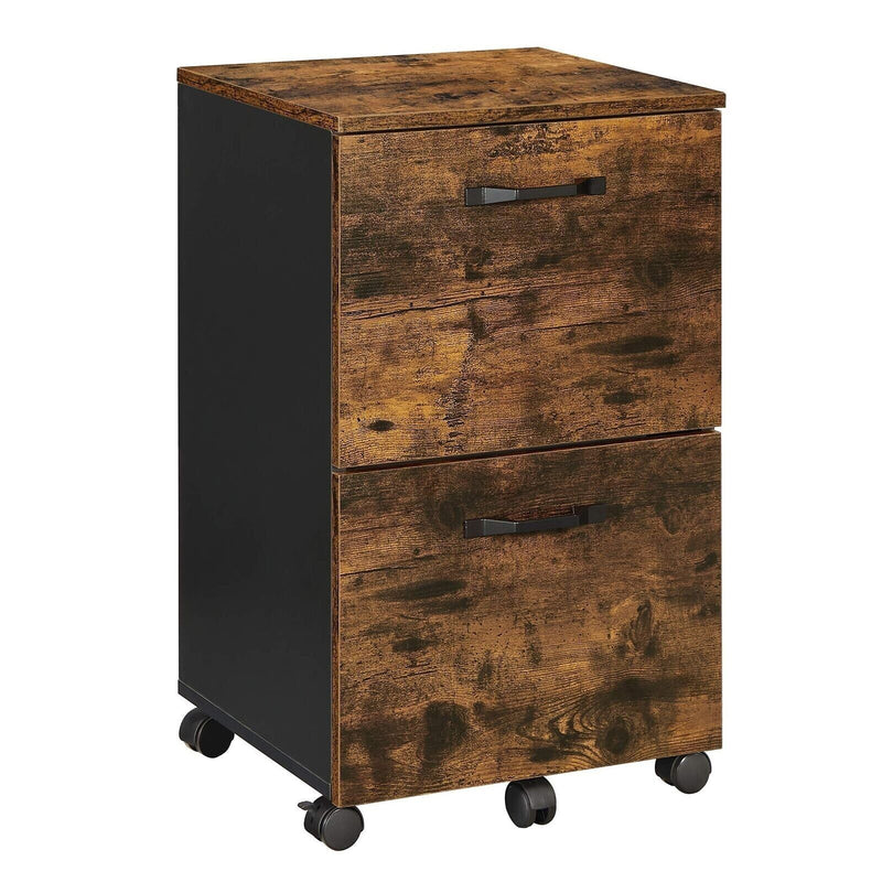 VASAGLE 2 Drawer File Cabinet with Wheels