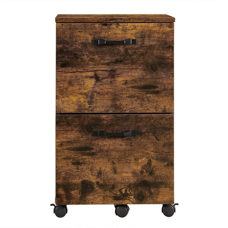 VASAGLE 2 Drawer File Cabinet with Wheels