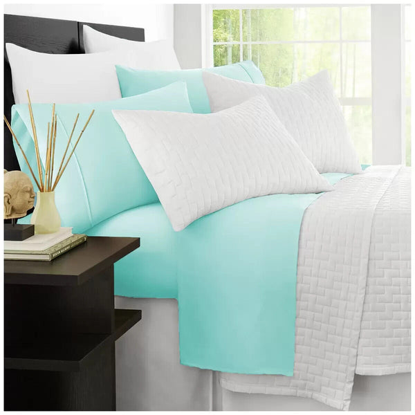 Ramesses 2000 TC Bamboo Double Sheet Set Aqua