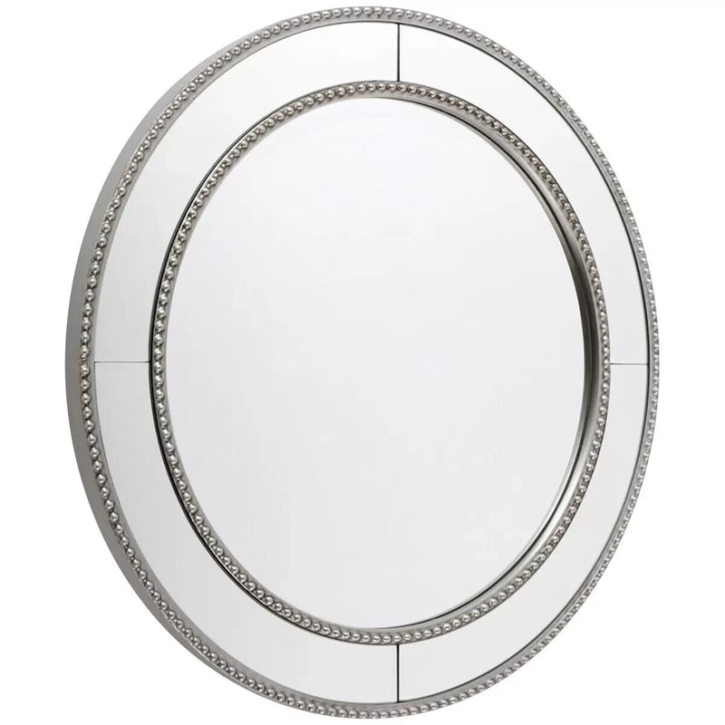 CAFE Lighting & Living Zeta Wall Mirror Round Antique Silver