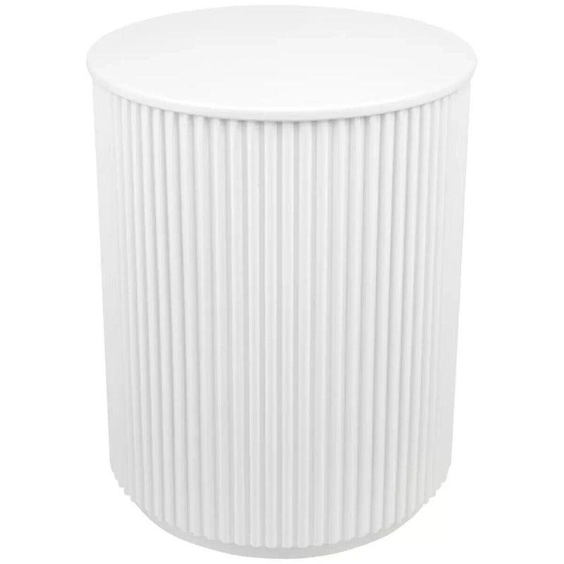 CAFE Lighting & Living Nomad Round Side Table White