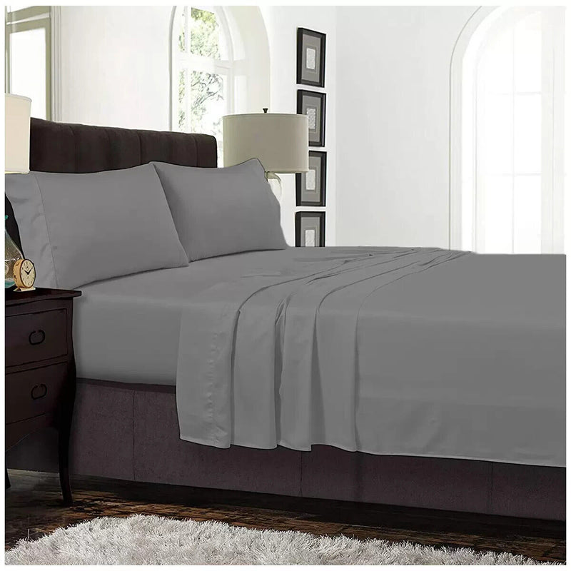 Ramesses 1200 TC Queen Sheet Set Charcoal